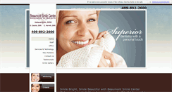 Desktop Screenshot of beaumontsmilecenter.com